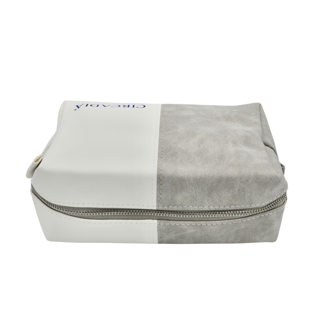 Grey & White Cosmetic Bag