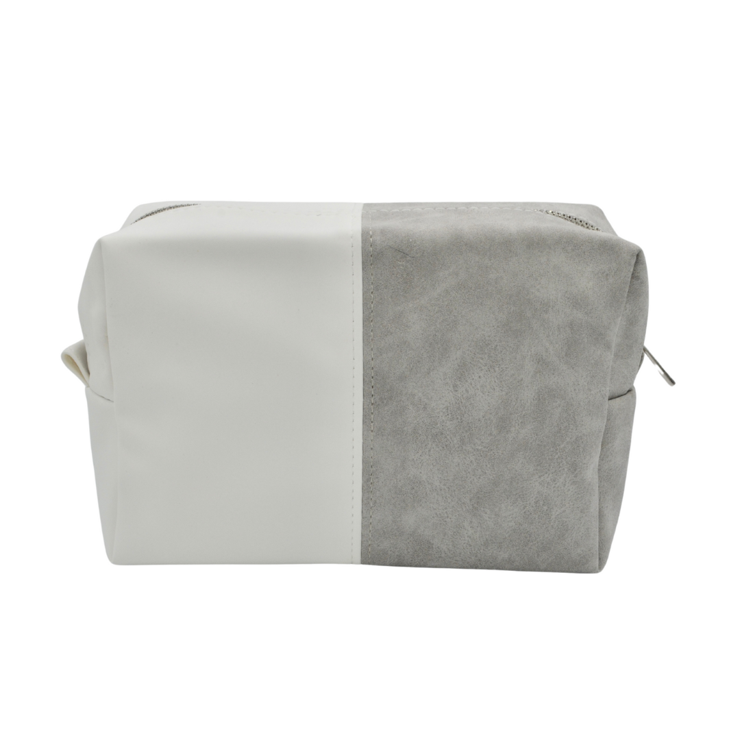 Grey & White Cosmetic Bag